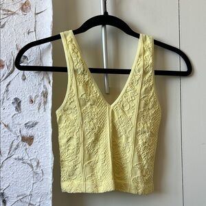Urban Outfitters Sunny Yellow Lace Top